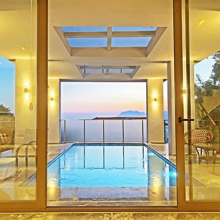 Villa With A Private Heated Pool, Jacuzzi, Overlooking Spectacular Views Of The Sea Kaş Exterior foto