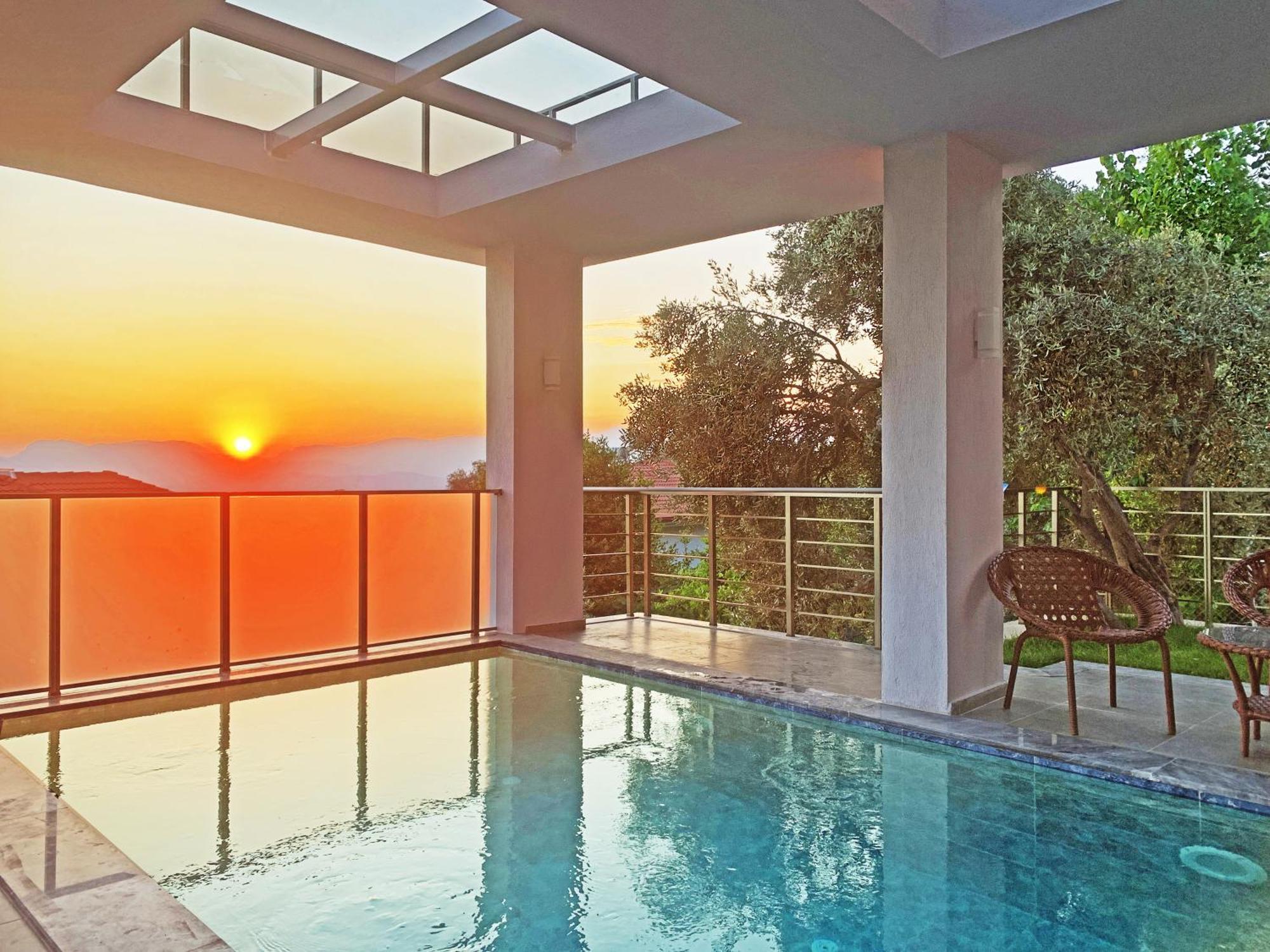 Villa With A Private Heated Pool, Jacuzzi, Overlooking Spectacular Views Of The Sea Kaş Exterior foto